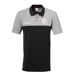 Uhlsport Fortuna Düsseldorf F95 Freizeit Polo Shirt 19/20 Grau / Schwarz