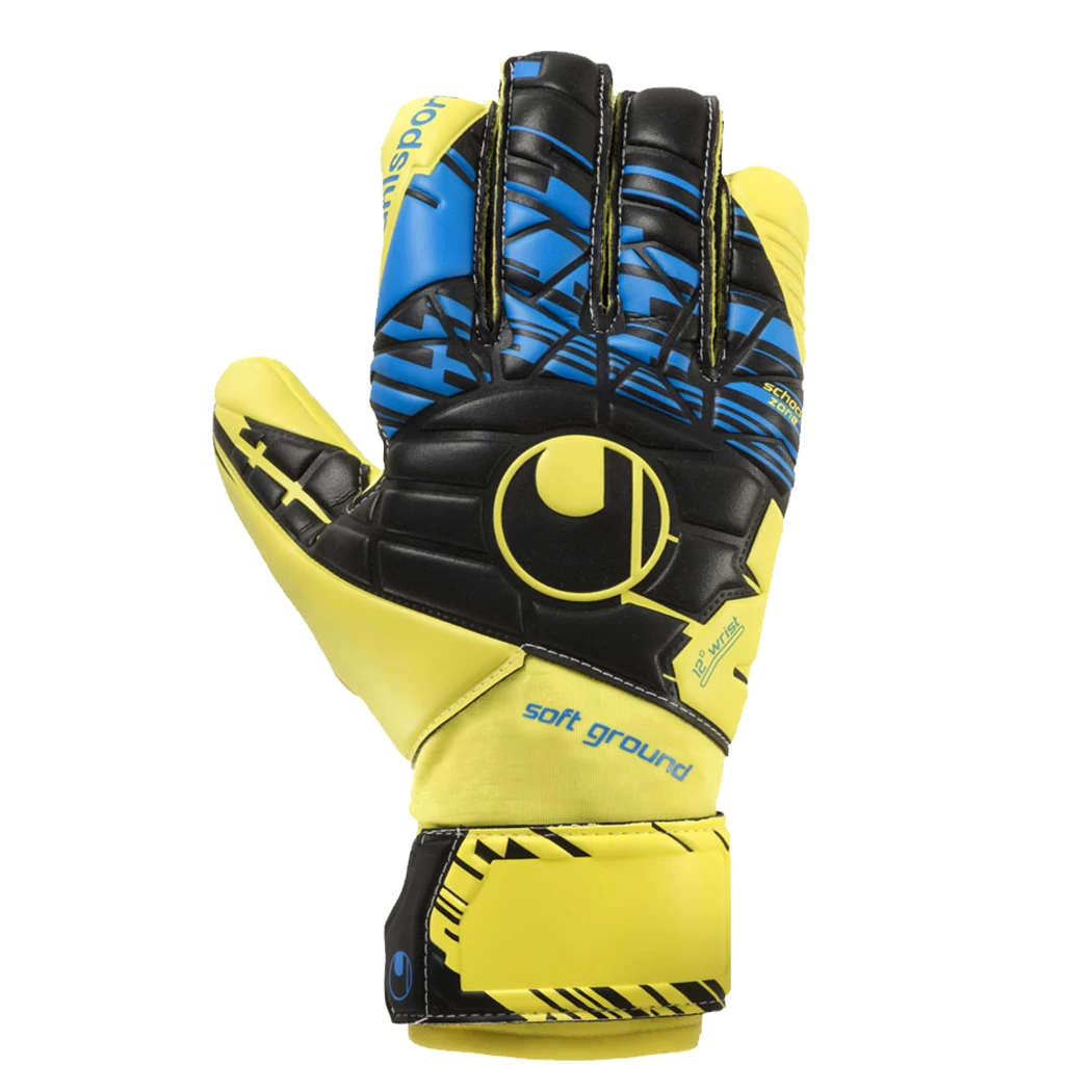 Uhlsport Speed Up Now Soft HN Comp Torwarthandschuhe Gelb / Schwarz / Blau