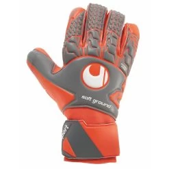 Uhlsport Aerored Soft HN Comp Torwarthandschuhe Grau / Rot / Weiß