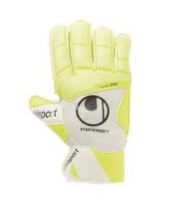 Uhlsport Pure Alliance Starter Soft Torwarthandschuhe Weiß / Gelb