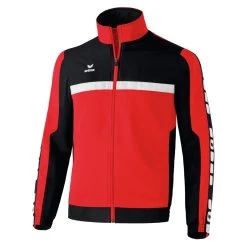 Erima 5-Cubes Präsentationsjacke Rot/schwarz/weiß