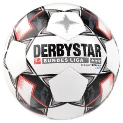 Derbystar Brillant Replica Light 350 Gramm Fußball Bundesliga 2018 / 2019 Weiß / Schwarz / Rot