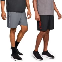 [Paket] 2er Pack Under Armour Woven Graphic Shorts Schwarz Und Grau