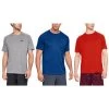 [Paket] 3er Pack Under Armour Tech 2.0 T-Shirt Fitness Shirt Grau Blau Rot