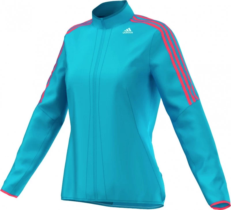 Adidas Response Wind Jacket Damen Laufjacke Blau