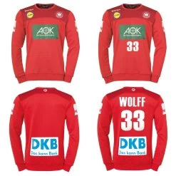 [Paket] Kempa DHB Torwarttrikot Deutscher Handballbund WM 2019 Rot
