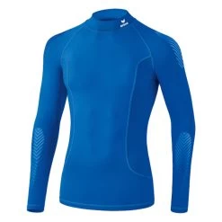 Erima Elemental Longsleeve Mit Stehkragen Blau