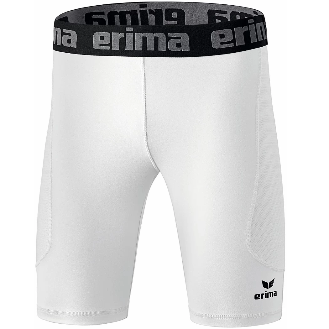 Erima Elemental Tight Funktionshose Kurz Weiß