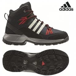 Adidas FLINT II MID K Boots Stiefel Kids Kinder Schwarz / Weiß /rot