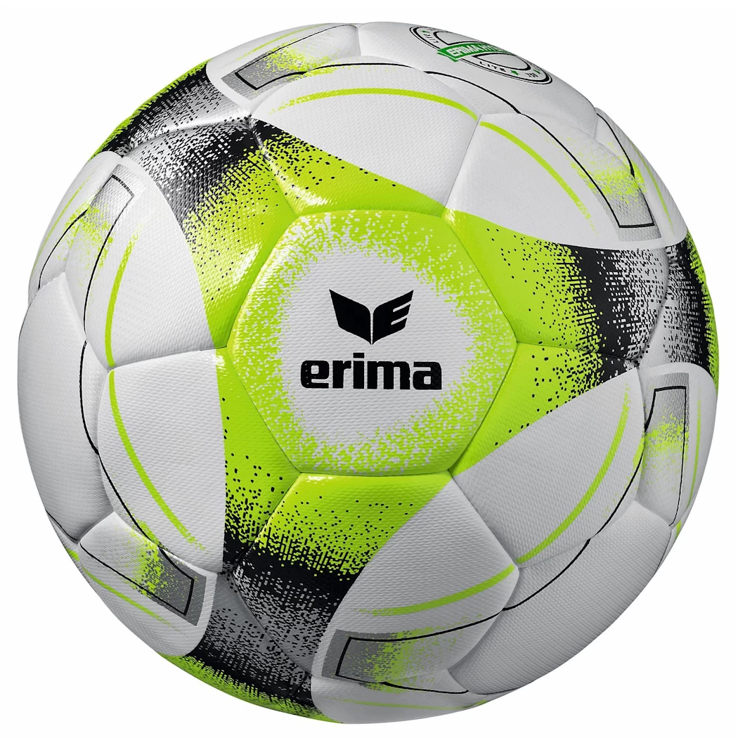 Erima Hybrid Lite 350 Gramm Jugendfußball Größe 4 Weiß / Lime Pop