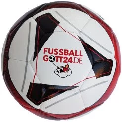 Erima Hybrid Training Fußball FUSSBALLGOTT24 Weiß / Rot / Schwarz