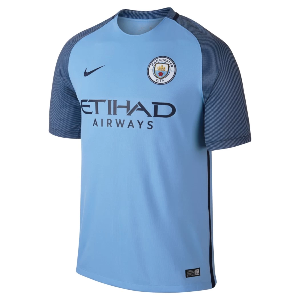Nike Manchester City FC Home Heimtrikot 2016/2017 Blau
