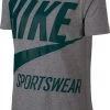 Nike T-Shirt Damen Sportswear Swoosh Logo Grau 878111-091