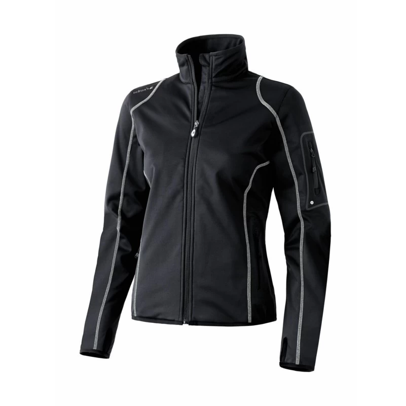 Erima Active Wear Softshell Jacke Lite Damen Schwarz/weiß