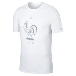 Nike FFF Crest T-Shirt Herren Frankreich Nationalmannschaft Weiß