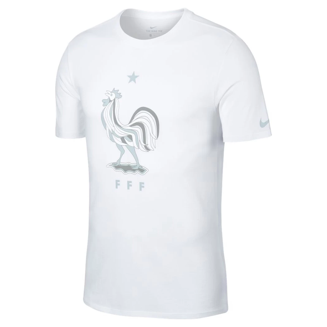 Nike FFF Crest T-Shirt Herren Frankreich Nationalmannschaft Weiß