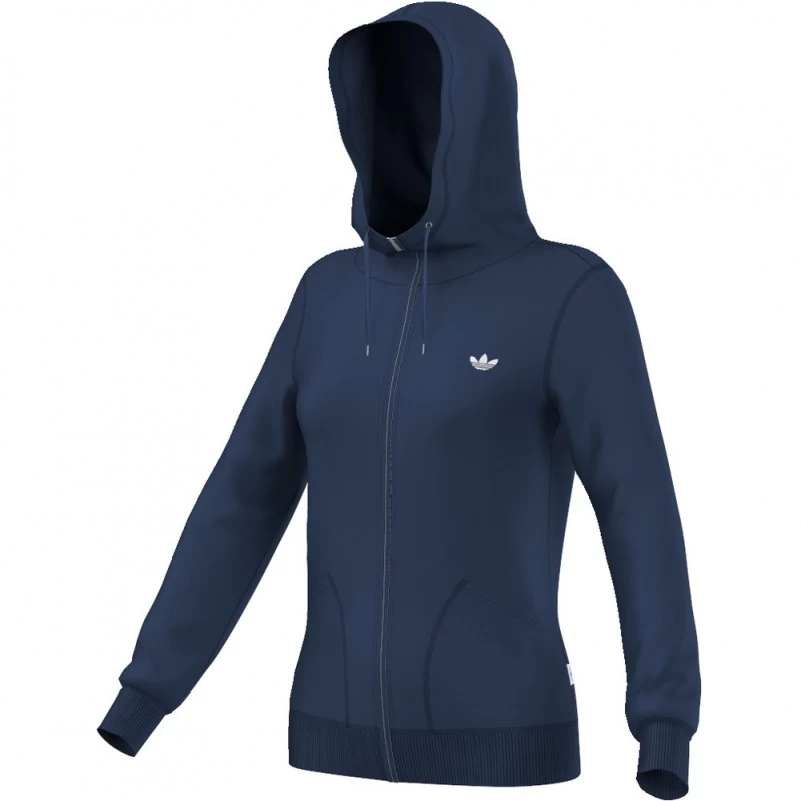 Adidas Originals Paris Slim FZ Hoody Kapuzenjacke Damen Blau AB2415