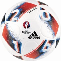 Adidas Beau Jeu Fracas Junior 350g Fußball EM 2016 Weiß/blau