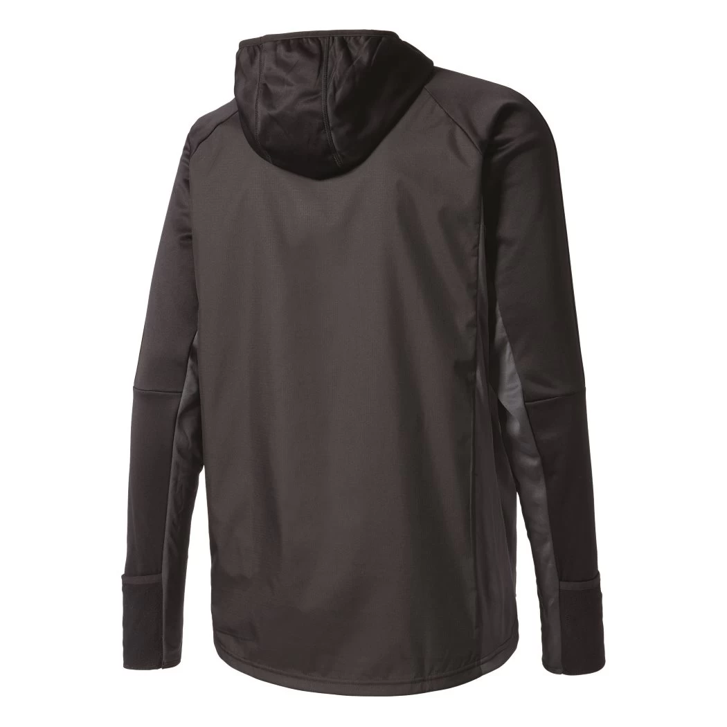 Adidas Tiro 17 Warm Top Kinder Hoody Kapuzenpullover Schwarz – Bild 2