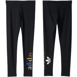 Adidas Originals Trefoil Tights Leggings Fitnesshose Damen Schwarz AY6643