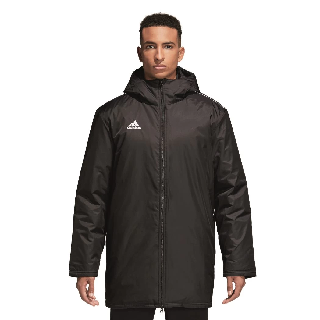 Adidas Core18 Stadionjacke Herren Winterjacke Schwarz – Bild 2