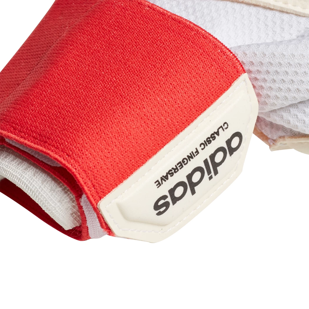 Adidas Classic Fingersave Torwarthandschuhe Weiß / Rot – Bild 4