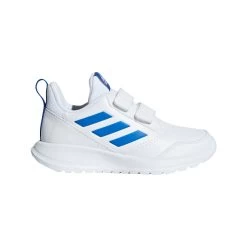 Adidas Kinder AltaRun K Hallenschuhe Mit Klettverschluss Weiß / Blau