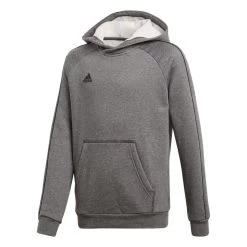 Adidas Kinder Core 18 Hoodie Kapuzenpullover Dunkelgrau