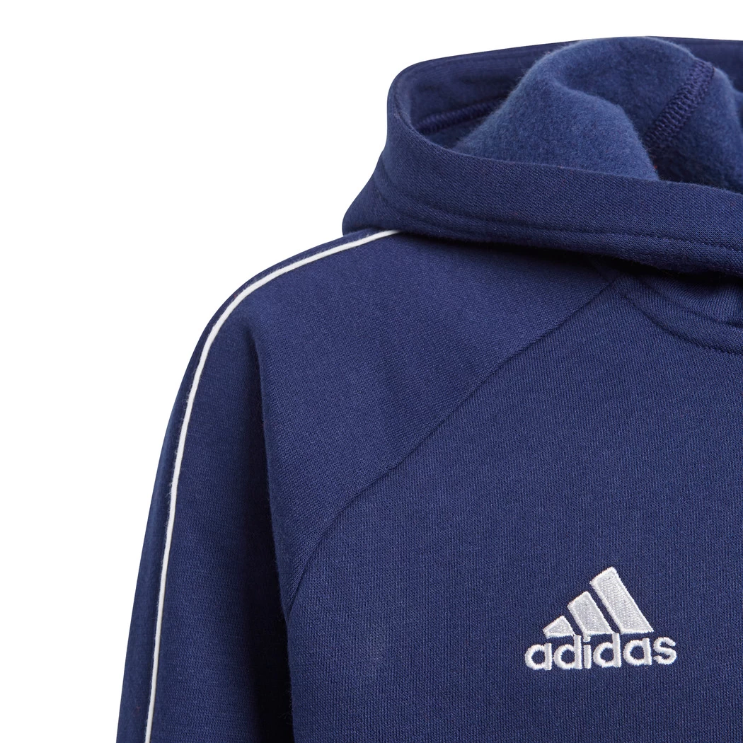Adidas Kinder Core 18 Hoodie Kapuzenpullover Dunkelblau – Bild 3