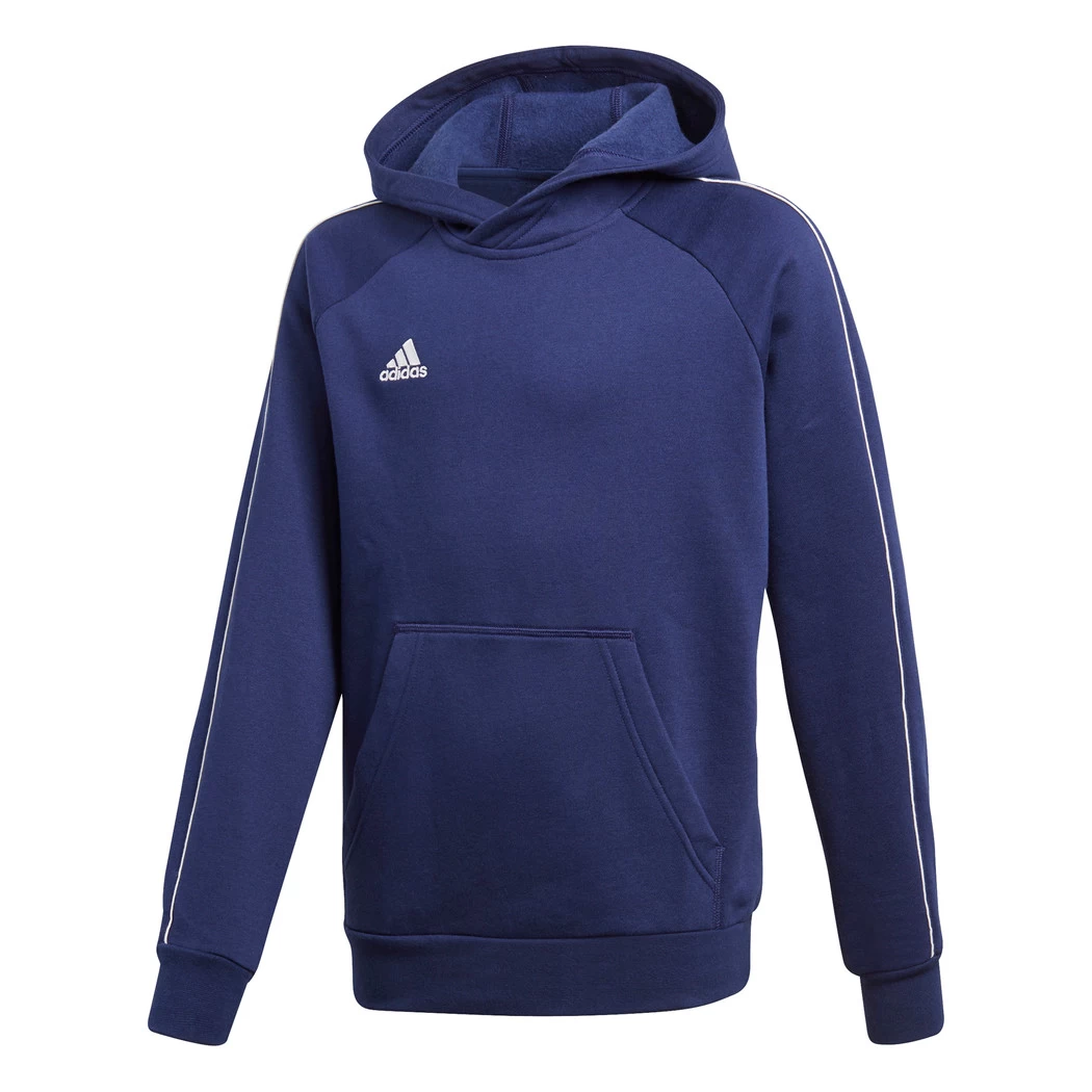 Adidas Kinder Core 18 Hoodie Kapuzenpullover Dunkelblau – Bild 2