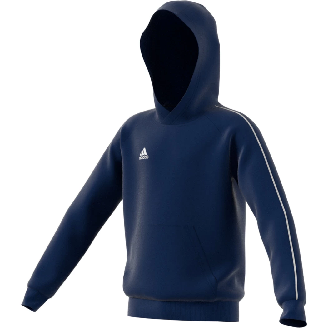 Adidas Kinder Core 18 Hoodie Kapuzenpullover Dunkelblau