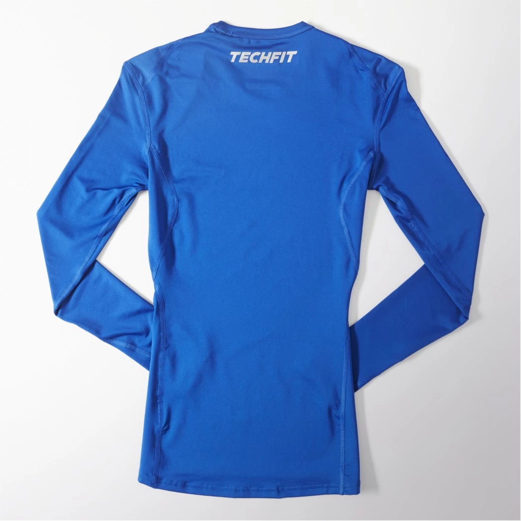 Adidas TechFit BASE LS Tee Langarm-Shirt Unterziehshirt Royal Blau – Bild 2