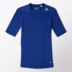 Adidas TechFit Base SS Tee T-Shirt Kurzarm Unterziehshirt Royal Blau