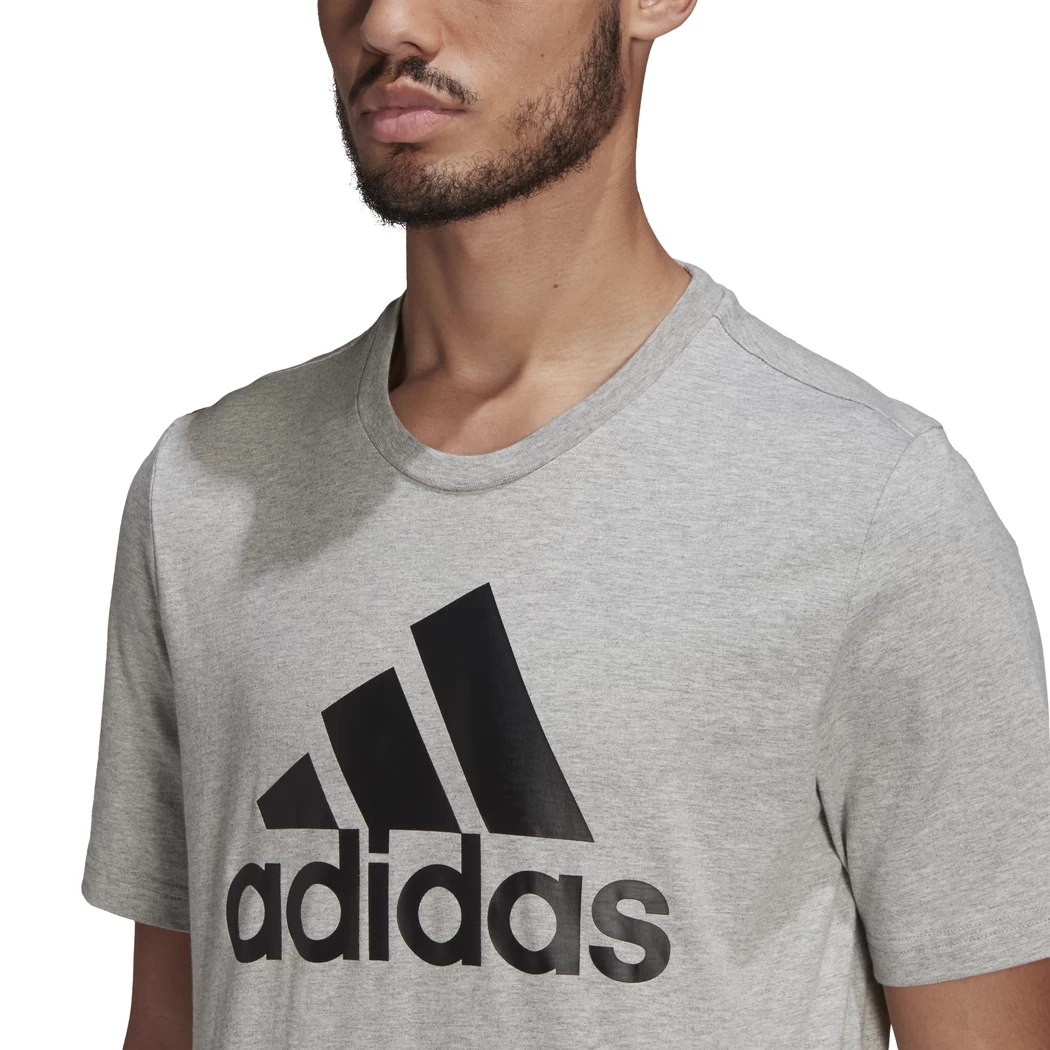 Adidas Essentials Big Logo T-Shirt Grau / Schwarz GK9123 – Bild 5