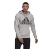 Adidas Essentials Big Logo Hoodie Kapuzenpullover Herren Grau / Schwarz