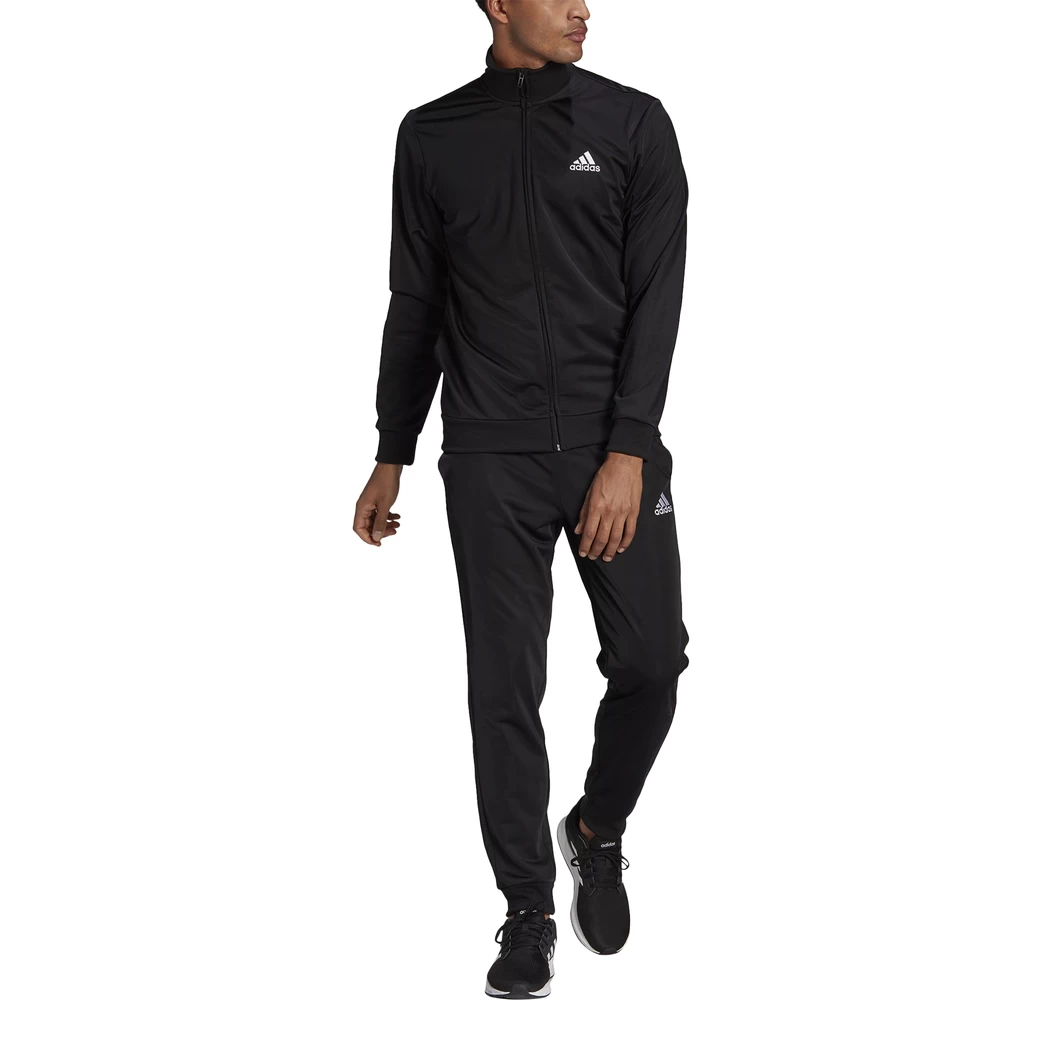 Adidas Herren Primegreen Essentials 3-Streifen Trainingsanzug Schwarz / Weiß GK9656 – Bild 4