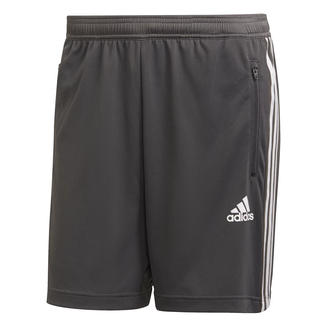 Adidas Herren Primeblue 3 Streifen Shorts Grau / Weiß GM2146 – Bild 2