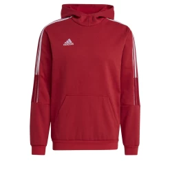 Adidas Tiro 21 Sweat Hoodie Kapuzenpullover Fleece Rot / Weiß GM7353