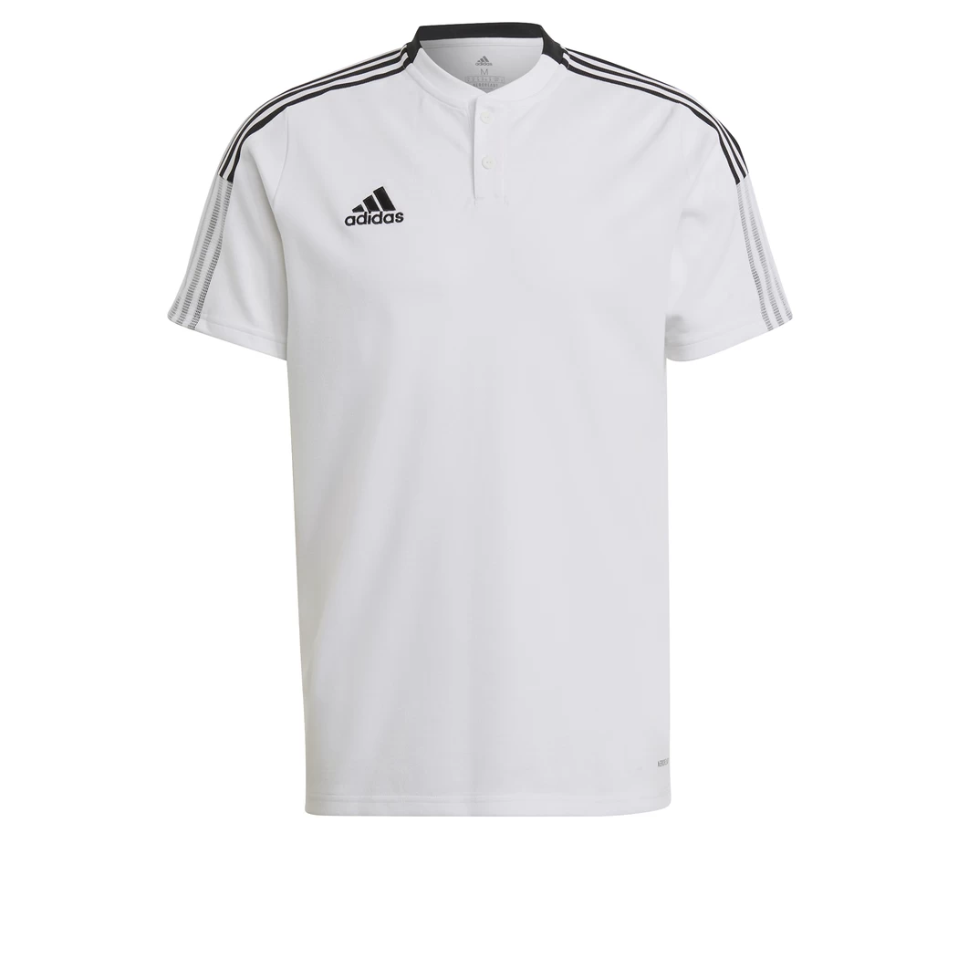 Adidas Tiro21 Polo-Shirt Baumwolle Weiß / Schwarz GM7363 – Bild 4