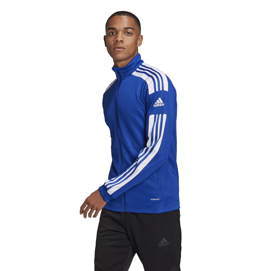 Adidas Squadra 21 Trainingsjacke Blau / Weiß GP6463 – Bild 3