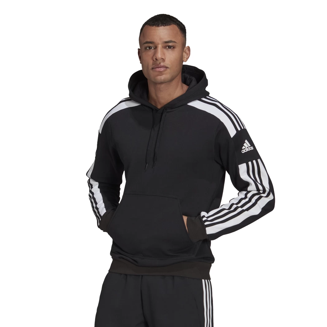 Adidas Squadra21 Sweat Hoodie Kapuzenpullover Herren Schwarz / Weiß