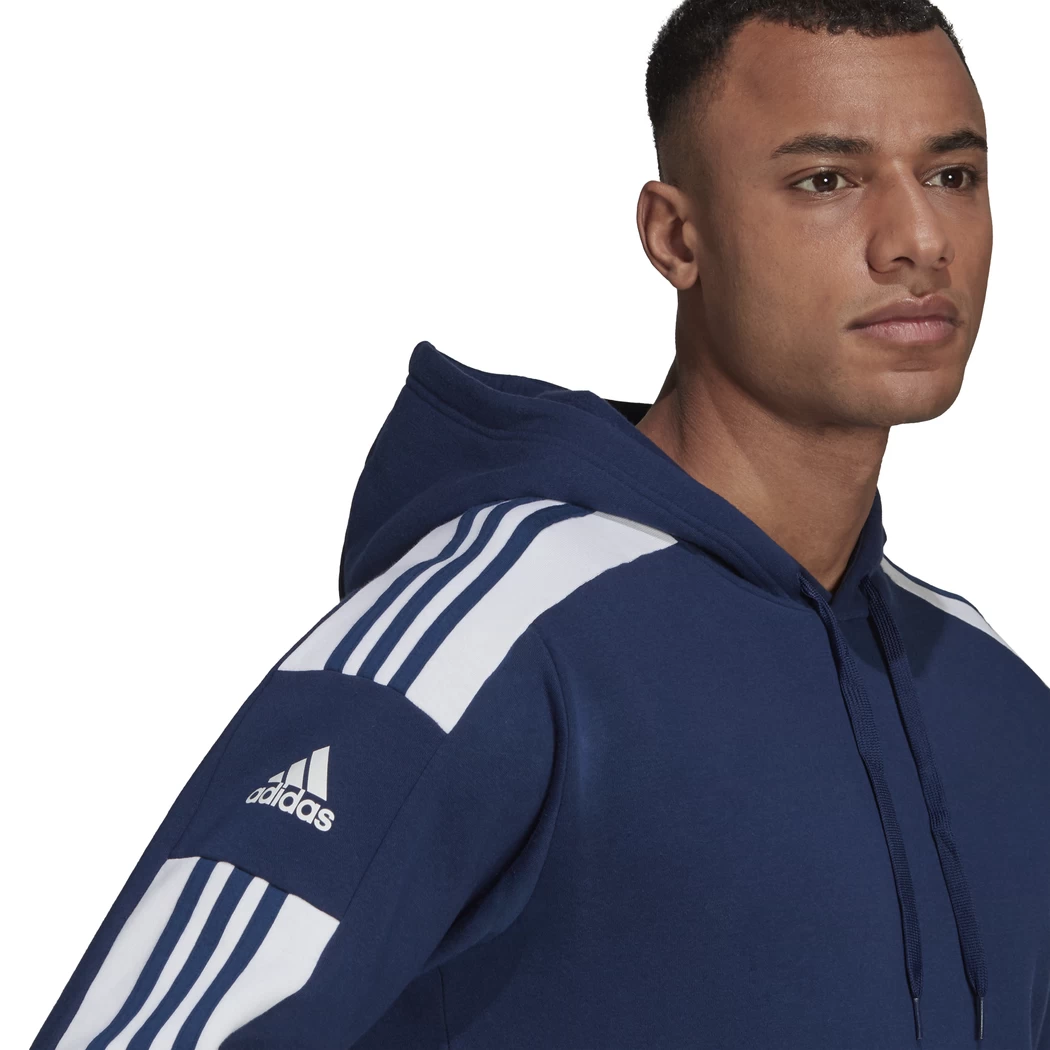 Adidas Squadra21 Sweat Hoodie Kapuzenpullover Fleece Marineblau / Weiß GT6636 – Bild 6