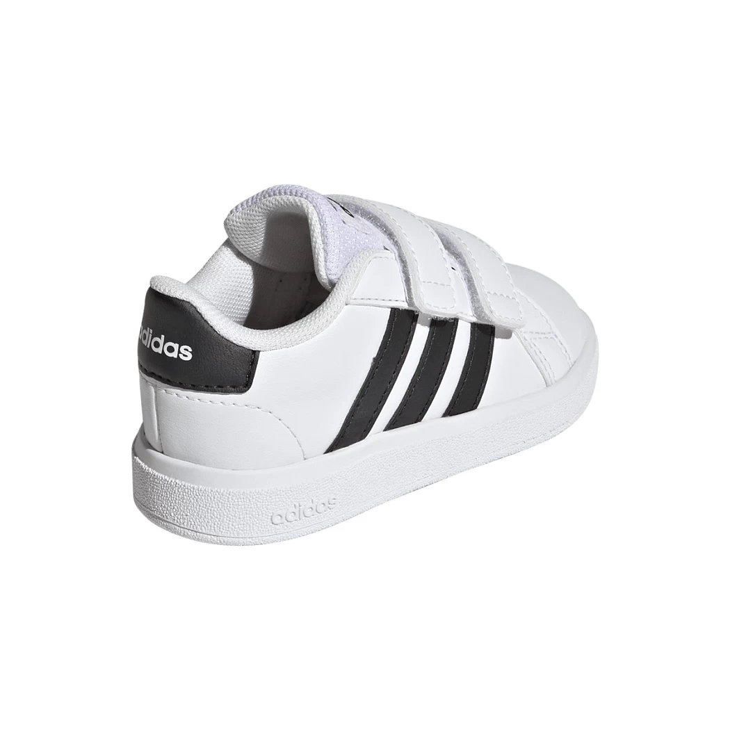 Adidas Grand Court Lifestyle Hook And Loop Babyschuhe Weiß / Schwarz – Bild 4