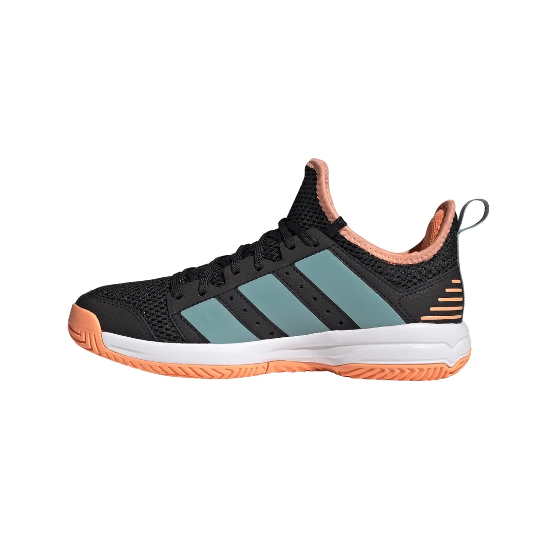 Adidas Stabil Indoor Junior Kinder Handballschuhe Schwarz / Orange – Bild 4