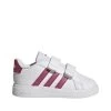 Adidas Grand Court Lifestyle Hook And Loop Babyschuhe Weiß / Pink