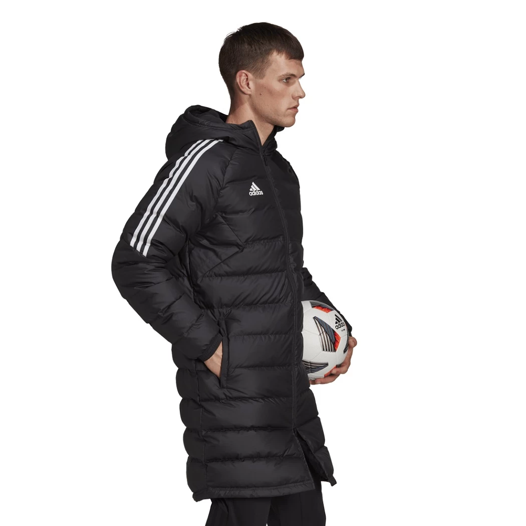Adidas Condivo 22 Daunenjacke Lange Stadionjacke Herren Schwarz – Bild 2