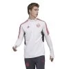 Adidas FC Bayern München Trainingstop Herren Langarm 2022 / 2023 Weiß / Rot