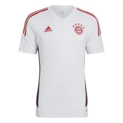 Adidas FC Bayern München Condivo 22 Trainingstrikot 2022 / 2023 Weiß / Rot