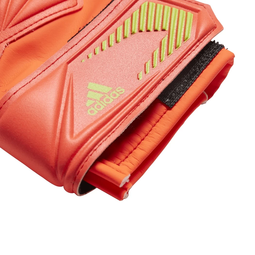 Adidas Kinder Predator Match Fingersave Torwarthandschuhe Orange / Grün – Bild 2