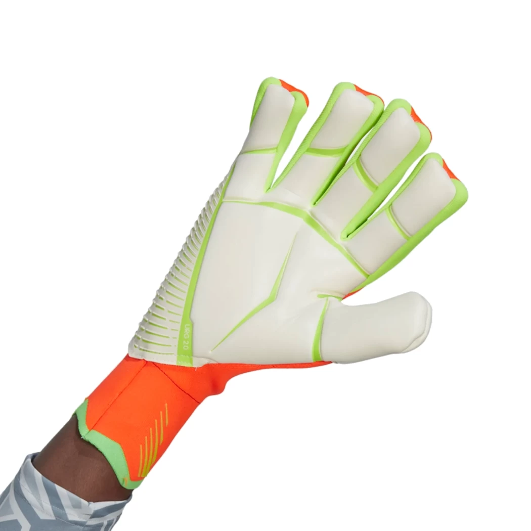 Adidas Predator Pro Fingersave Torwarthandschuhe Erwachsene Orange / Grün – Bild 9